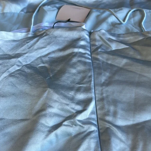 Superdown Billie Drape Midi Dress in Dusty Blue Medium - Picture 9 of 14